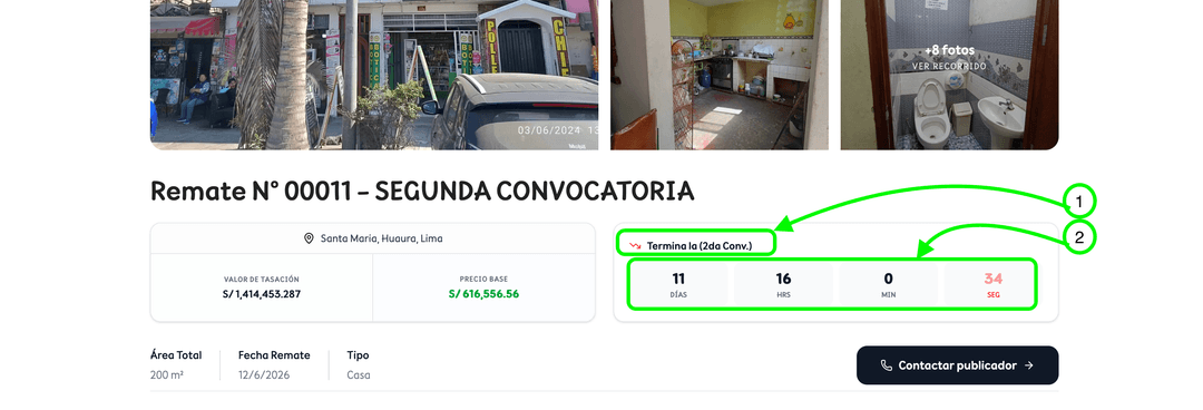 Cómo entender las fechas y secuencias de los remates